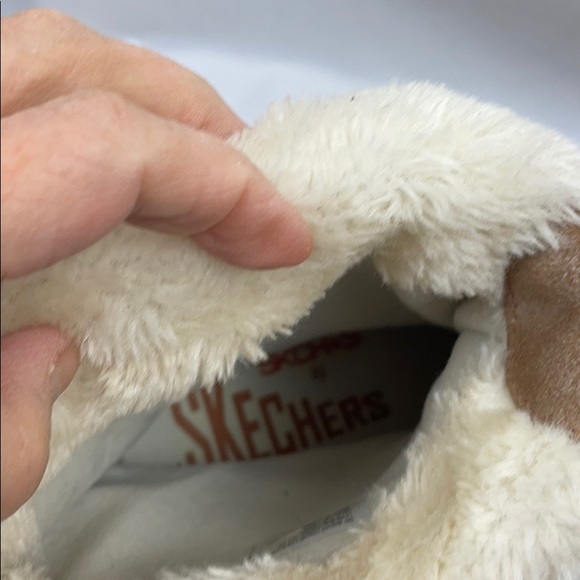 Skechers SKCH+3 Tan Suede Boots w Faux Fur, 8.5 - Picture 11 of 16